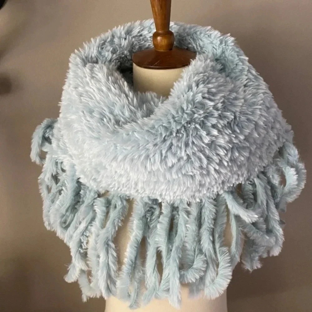 Free People Blue Cascade Scarf